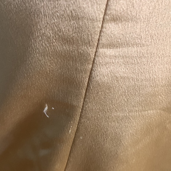 Gold satin custom made dress - Picture 3 of 4